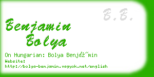 benjamin bolya business card